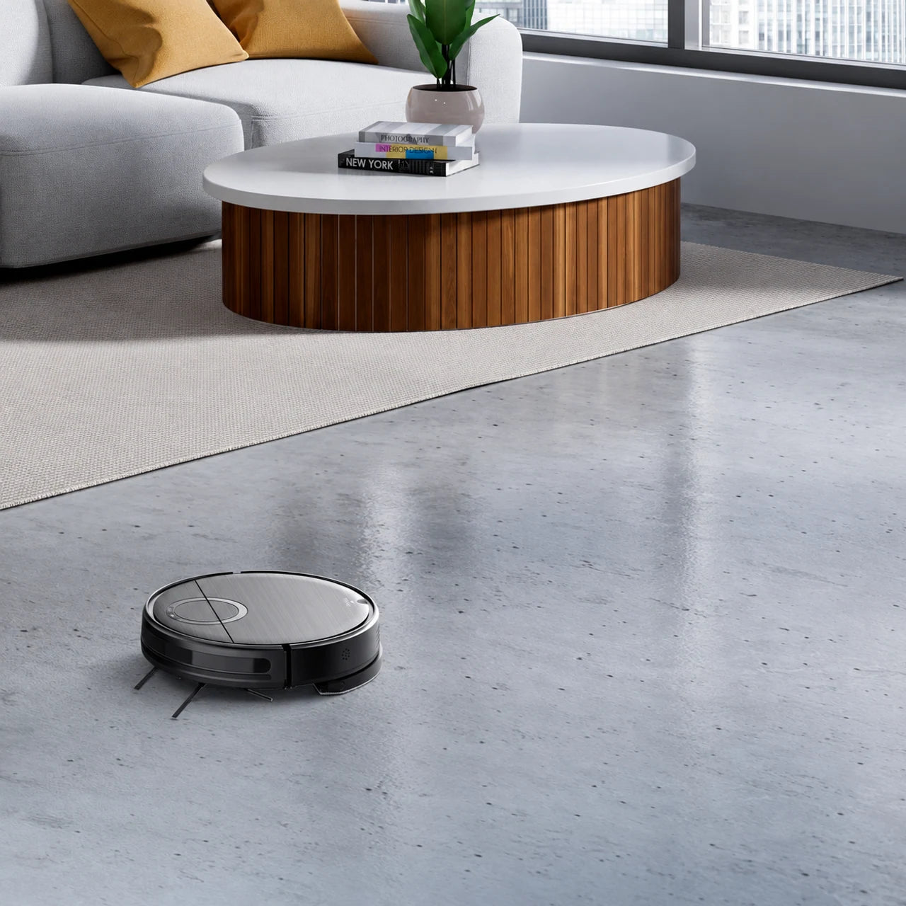 Fergoli One T7S in einem hellen Wohnzimmer